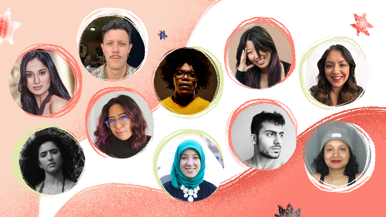 Collage of Podcast Development Lab participants