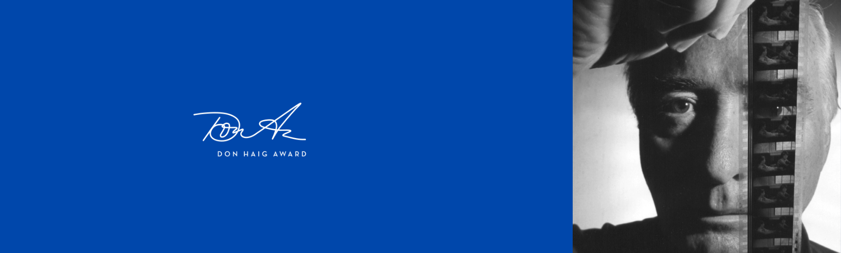 Don Haig look at film strip