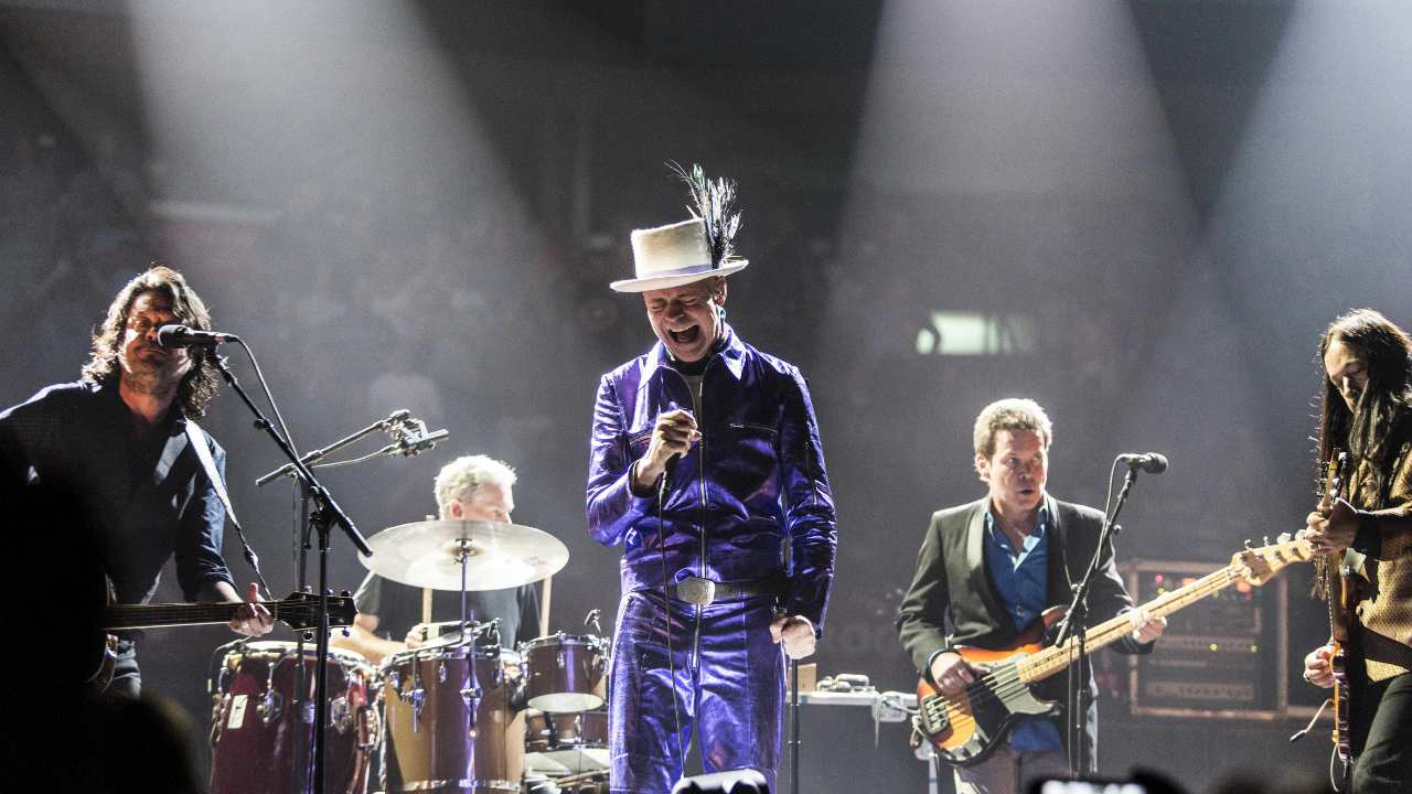 The Tragically Hip performing a concert